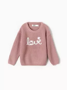Джемпер детский KAFTAN Love, размер 32 (110-116 см), розовый