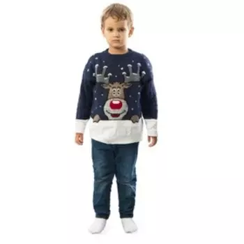 Джемпер детский, размер 38, цвет синий