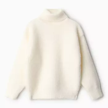 Джемпер для девочек, цвет белый, рост 140-146 см