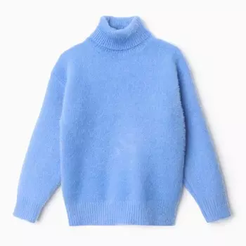 Джемпер для девочек, цвет васильковый, рост 134-140 см