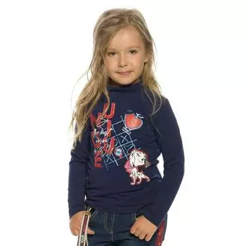 Джемпер для девочек, рост 110 см, цвет синий