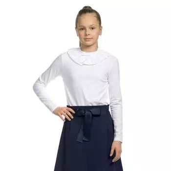 Джемпер для девочек, рост 128 см, цвет белый