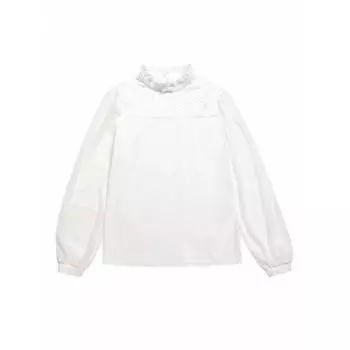 Джемпер для девочек, рост 134 см, цвет белый