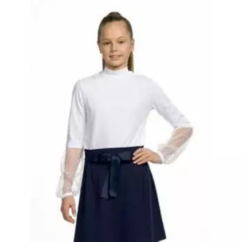 Джемпер для девочек, рост 146 см, цвет белый