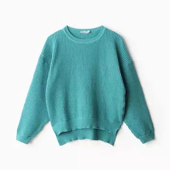 Джемпер для девочки, цвет изумруд, рост 116