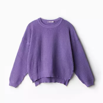 Джемпер для девочки, цвет лиловый, рост 116 см