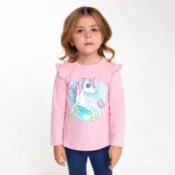 Джемпер для девочки, цвет розовый, рост 110 см