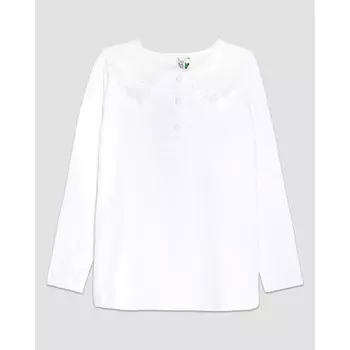 Джемпер для девочки, рост 140 см, цвет белый