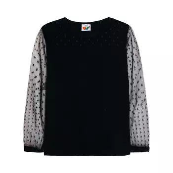 Джемпер для девочки, рост 158 см, цвет чёрный