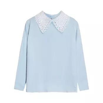 Джемпер для девочки, рост 164 см, цвет голубой