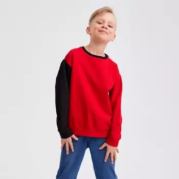 Джемпер для мальчика MINAKU: Casual Collection KIDS, красный, рост 104 см