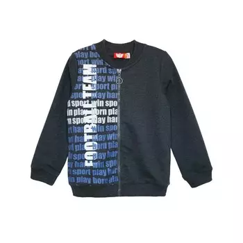 Джемпер для мальчика, рост 158 см, цвет чёрный меланж