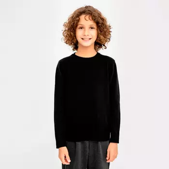 Джемпер для мальчика школьный, цвет чёрный, рост 134 см