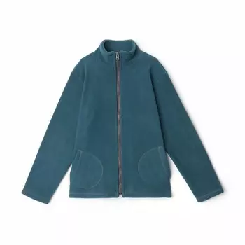 Джемпер флисовый детский, цвет тёмно-бирюзовый, рост 146 см