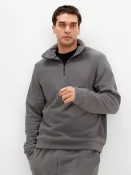 Джемпер флисовый мужской MINAKU: Fleece Soft, размер 48, графитовый