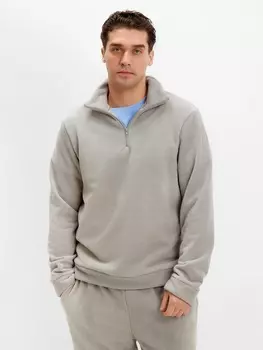 Джемпер флисовый мужской MINAKU: Fleece Soft, размер 54, серый