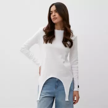 Лонгслив с пажами женский MIST, размер 42, молочный