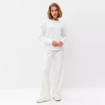 Лонгслив женский MINAKU: Casual Collection, цвет экрю, размер 52