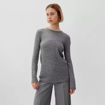 Джемпер женский MINAKU: Knitwear collection, серый, размер 46