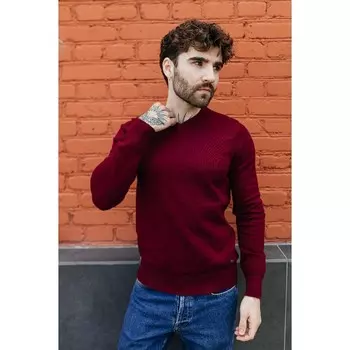 Джемпер мужской Isee, размер 58, цвет бордовый