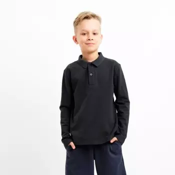 Джемпер (поло) детский MINAKU цвет графит, рост 158