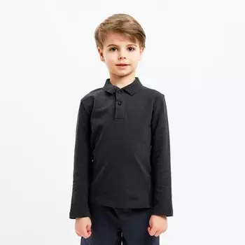 Джемпер (поло) детский MINAKU, цвет графит, рост 122 см