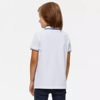 Джемпер-поло для мальчика, рост 134 см, цвет белый