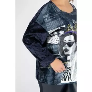 Лонгслив женский Wisell М5-4653/1, размер 52