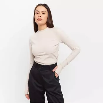 Лонгслив с декоративным швом женский MIST, размер 46, молочный