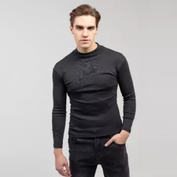 Джемпер (Водолазка) мужская, цвет графит, размер 48