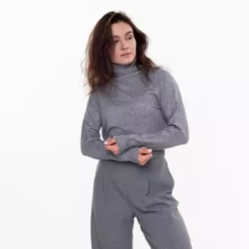 Водолазка женская, цвет тёмно-серый, размер 44