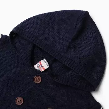 Джемпер вязаный для мальчика, цвет тёмно-синий, рост 104