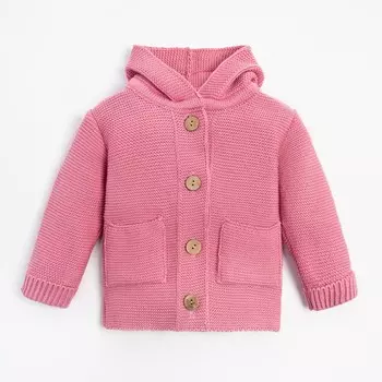 Джемпер вязаный Крошка Я Trendy, рост 86-92 см, розовый