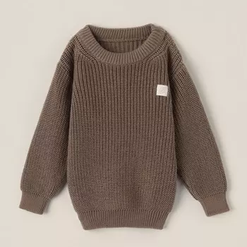 Джемпер вязаный SL Home, рост 68-74 см, кофейный