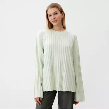 Джемпер вязаный женский MINAKU:Knitwear collection, фисташковый, размер 54-56