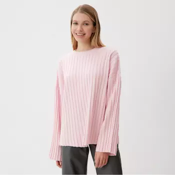Джемпер вязаный женский MINAKU:Knitwear collection, розовый, размер 54-56