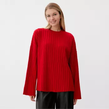 Джемпер вязаный женский MINAKU:Knitwear collection, красный, размер 54-56