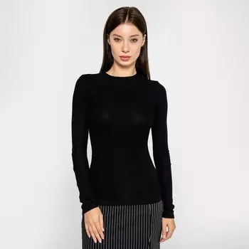 Лонгслив женский Mark Formelle, чёрный, размер 52