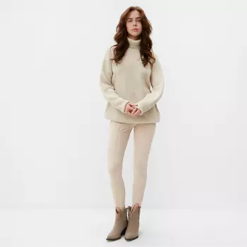 Джемпер женский MINAKU: Casual collection, бежевый, размер 48