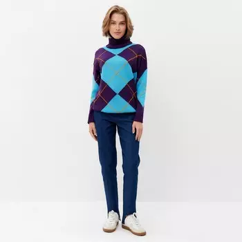 Джемпер женский MINAKU: Casual collection, бирюзовый, размер 46-48