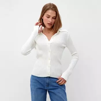 Джемпер женский MINAKU: Knitwear collection цвет белый, размер 46-48
