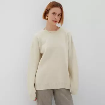 Джемпер женский MINAKU: Knitwear collection, бежевый, размер 50-52