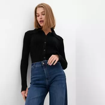 Джемпер женский MINAKU: Knitwear collection, чёрный, размер 42-44