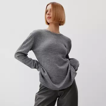 Джемпер женский MINAKU: Knitwear collection, серый, размер 50-52