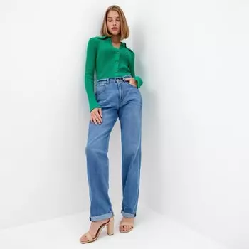 Джемпер женский MINAKU: Knitwear collection, зёленый, размер 46-48