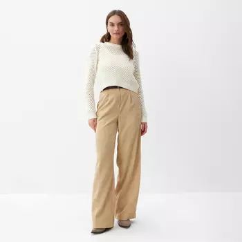 Джемпер сетка женский MIST Knitwear, размер S, молочный