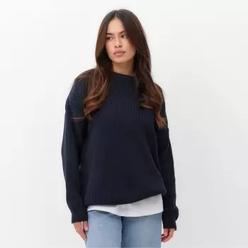 Джемпер крупной вязки женский MIST, синий, размер S (40-42)