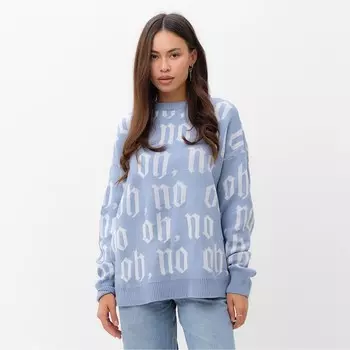 Джемпер женский MIST Knitwear, размер 40-42, голубой