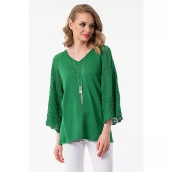 Джемпер женский, размер 44, цвет зелёный