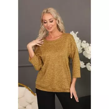 Джемпер женский, размер 46, цвет горчичный